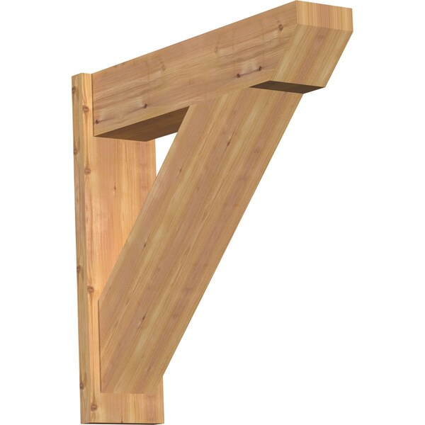 Ekena Millwork Traditional Slat Smooth Outlooker, Western Red Cedar, 7 1/2"W x 30"D x 30"H OUT08X30X30TRA06SWR - main
